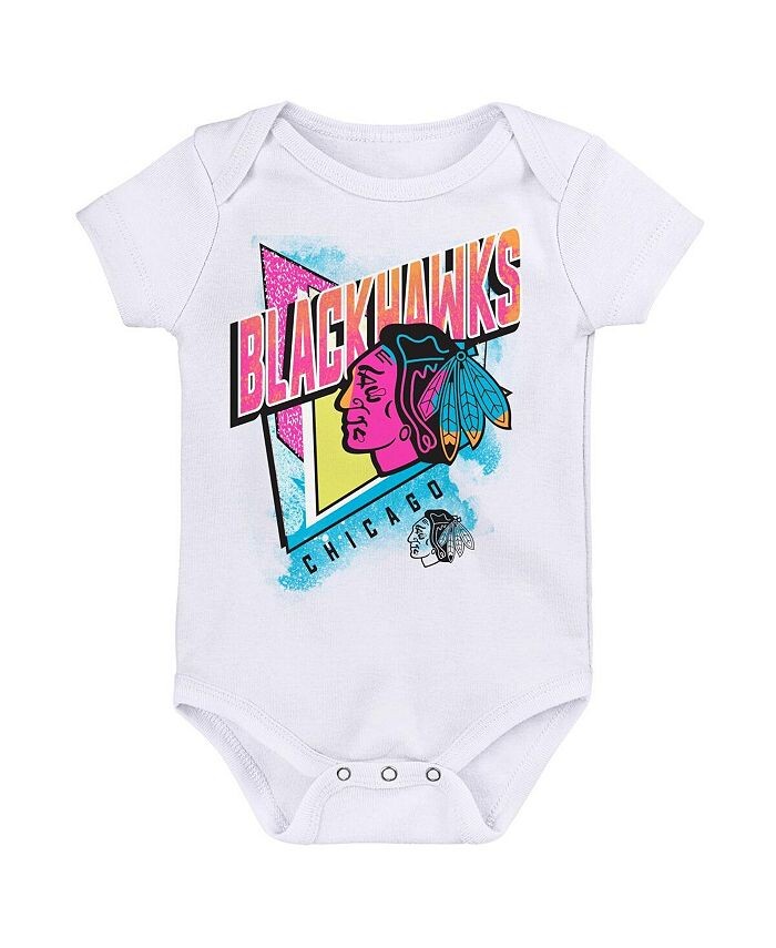 

Белый боди Chicago Blackhawks Full Throttle для новорожденных Outerstuff, белый