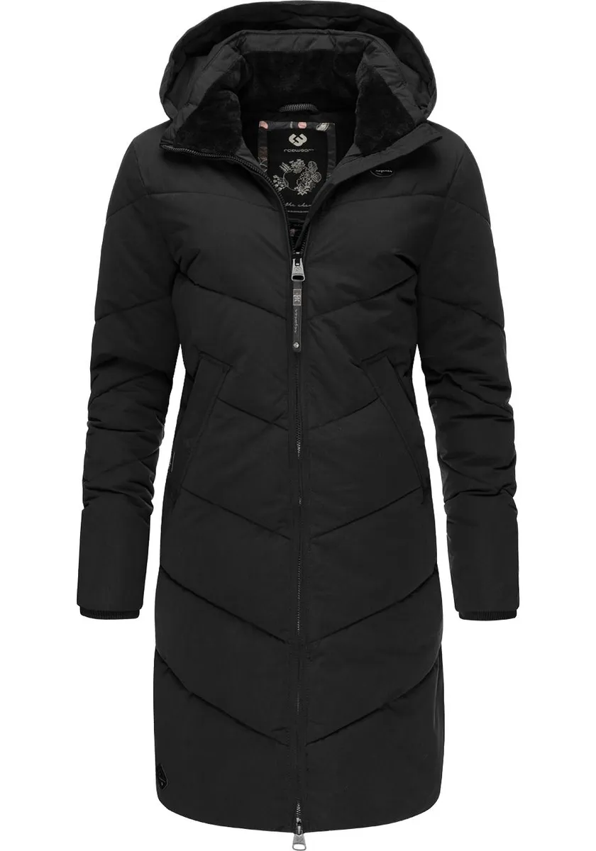 

Зимнее пальто Ragwear "Rebelka II Intl.", непромокаемая зимняя парка со съемным капюшоном, черный