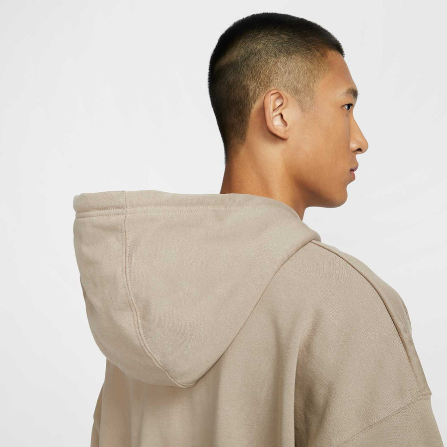 Худи Nike Club FT Oversized Po Hoodie 'Beige', бежевый — фото 2