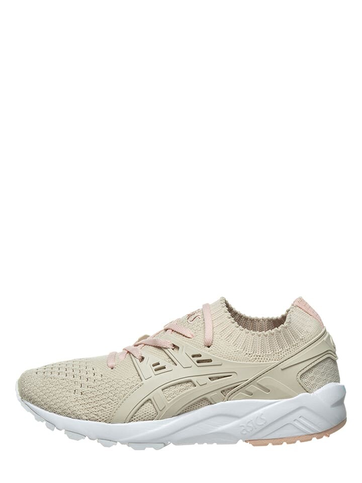 

Кроссовки на шнуровке asics, бежевый