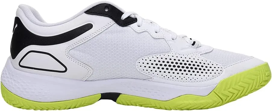 Теннисные кроссовки PUMA Solarcourt RCT унисекс, белый/черный/желтый — фото 3