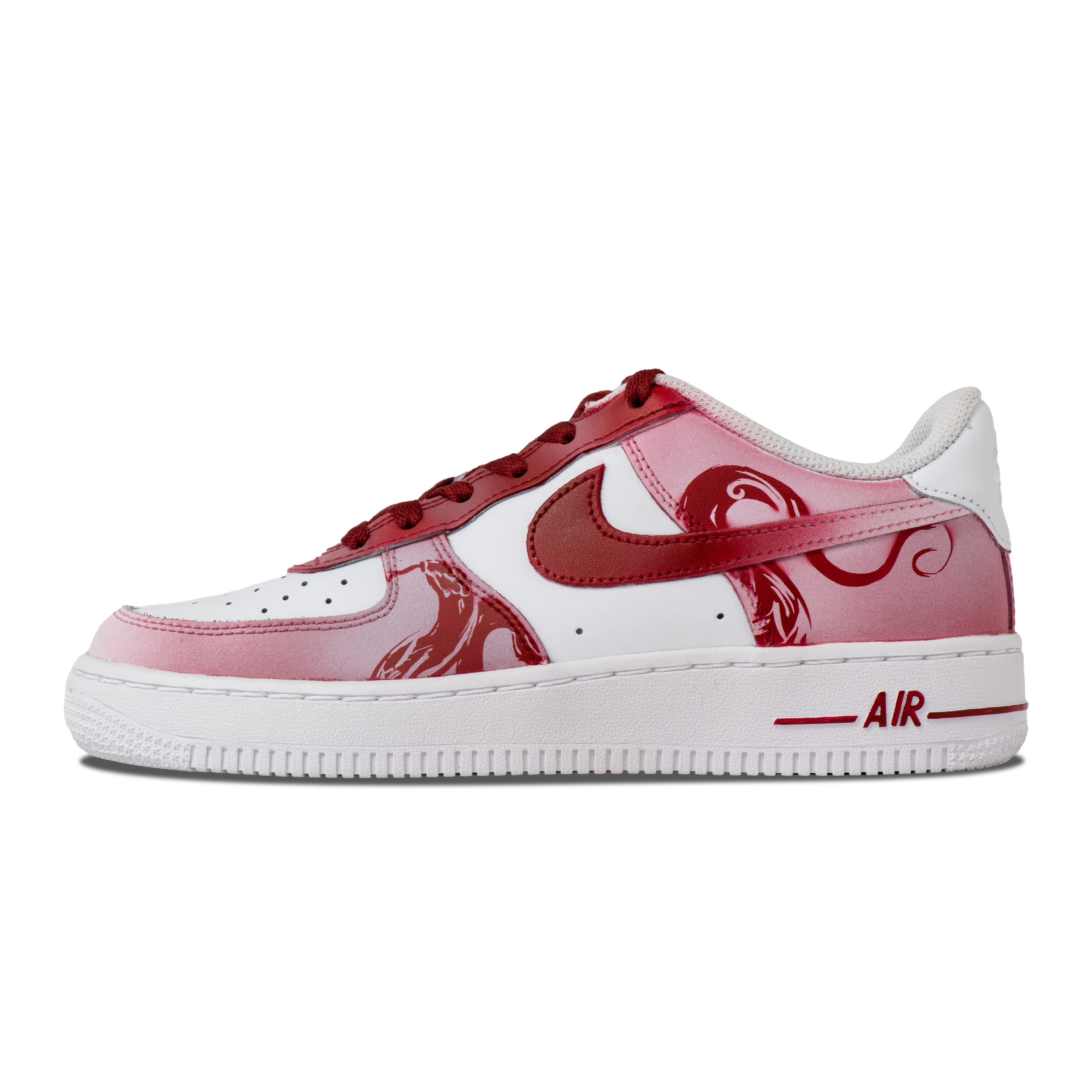 

Детские кроссовки для скейтбординга Air Force 1 для начальной школы Nike, белый/красный