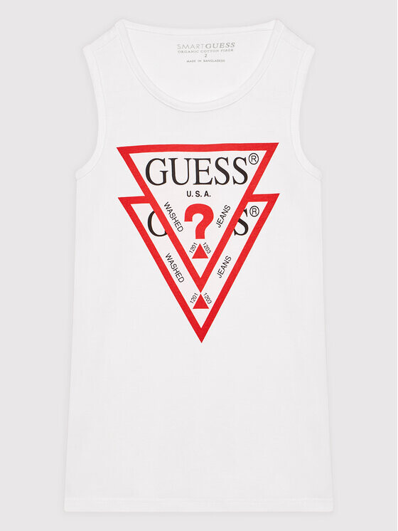 

Платье на каждый день, стандартного кроя Guess, белый