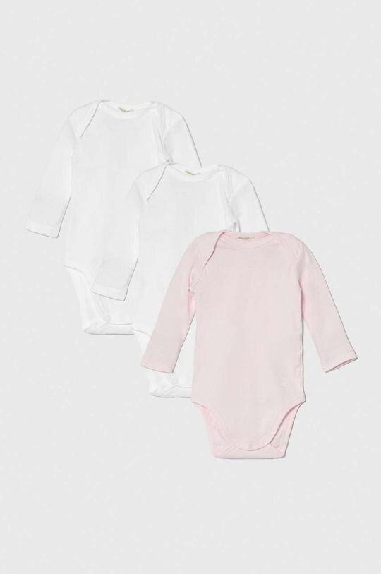 

United Colors of Benetton Хлопковое детское боди, розовый