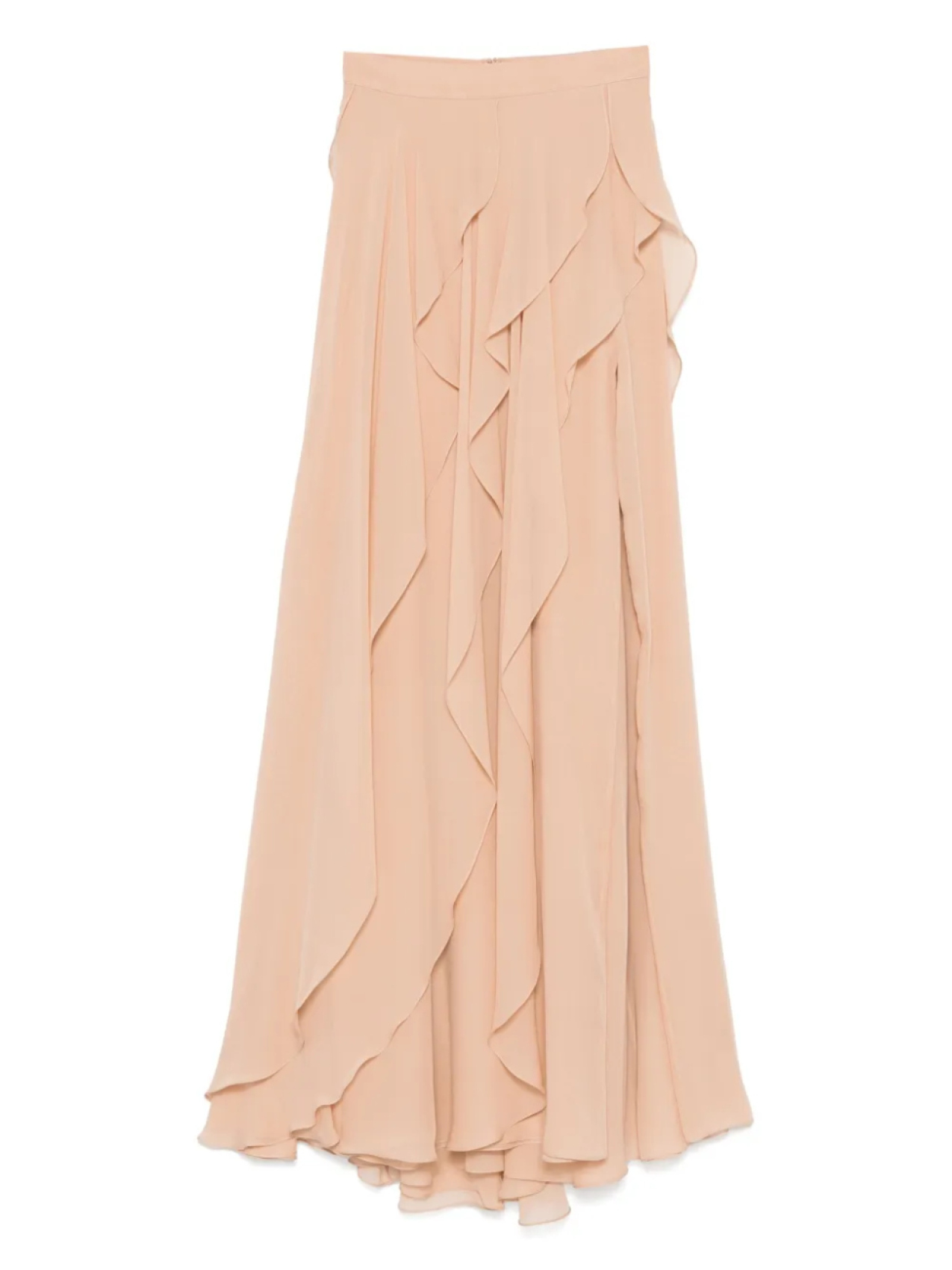 

Юбка миди из шелка Elie Saab, розовый