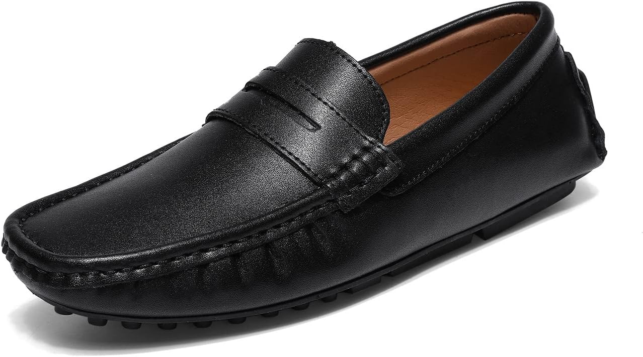 

Мужские лоферы Santimon, повседневные слипоны, пенни лоферы, легкие туфли, черный