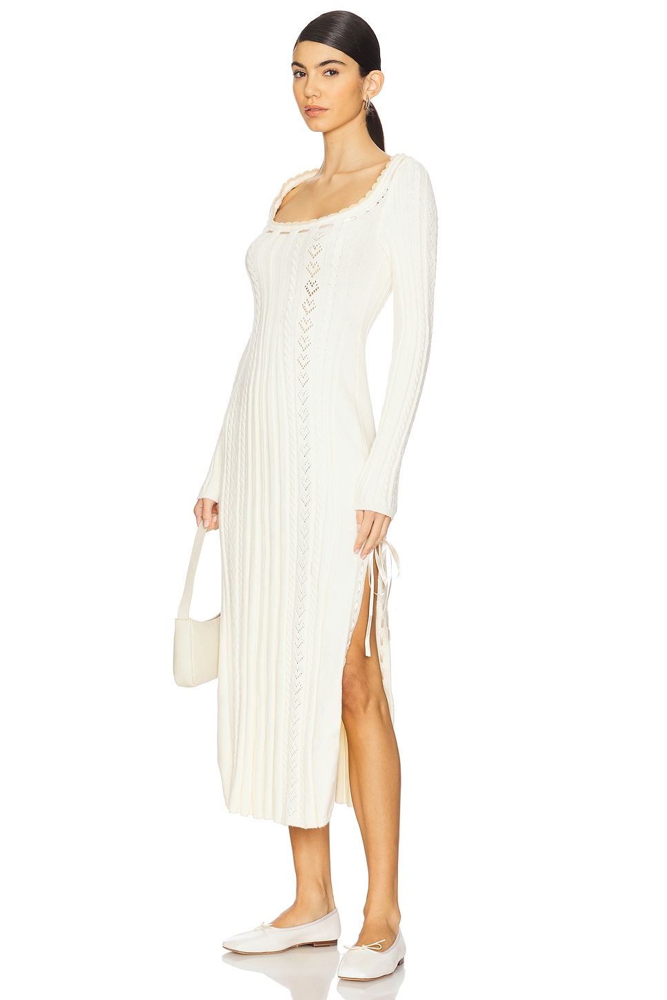 

Платье миди "Сердце из золота" Free People, egret
