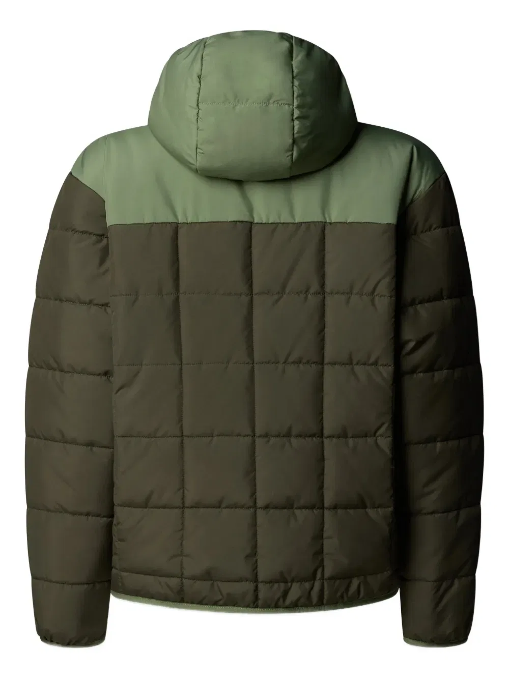 Двусторонняя стеганая куртка с вышитым логотипом The North Face Kids, зеленый — фото 2