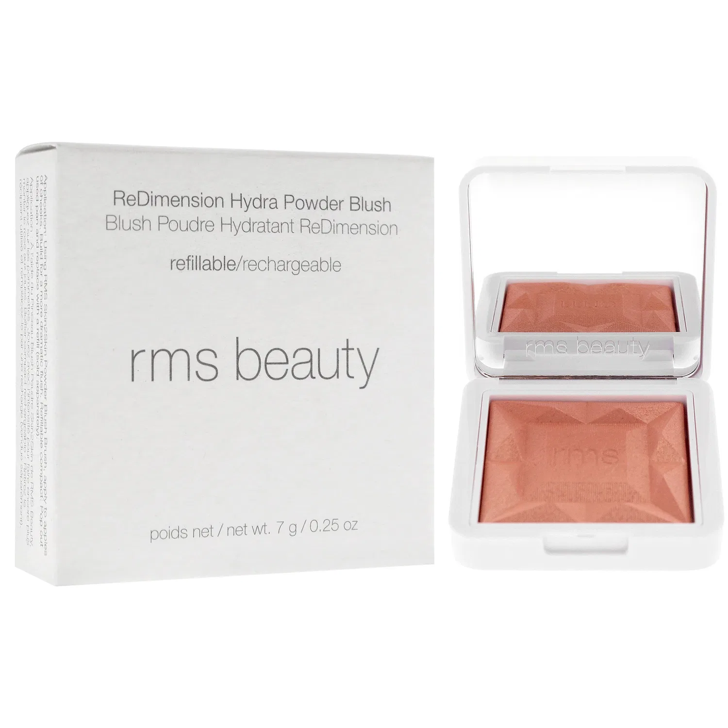 Румяна ReDimension Hydra Powder Blush - Crystal Slipper от RMS Beauty для женщин - 0,25 унции (многоразовый блок) — фото 3