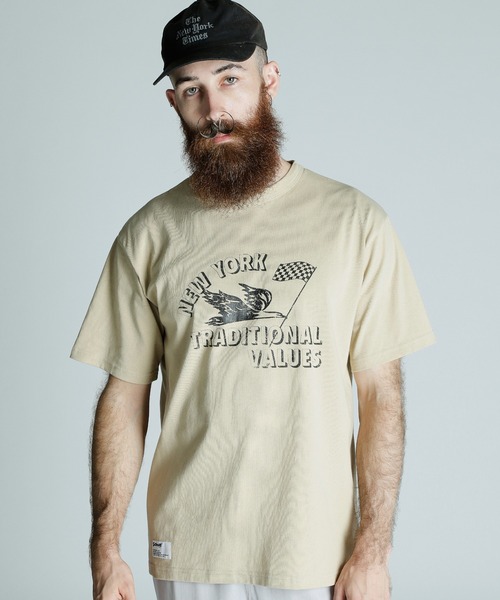 

Футболка, летучая мышь Schott, бежевый