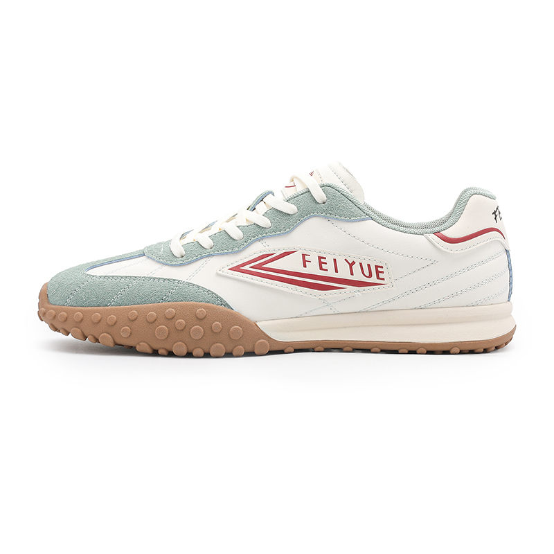 

Feiyue Износостойкие и легкие низкие мужские кроссовки для скейтбординга бежево-зеленого цвета