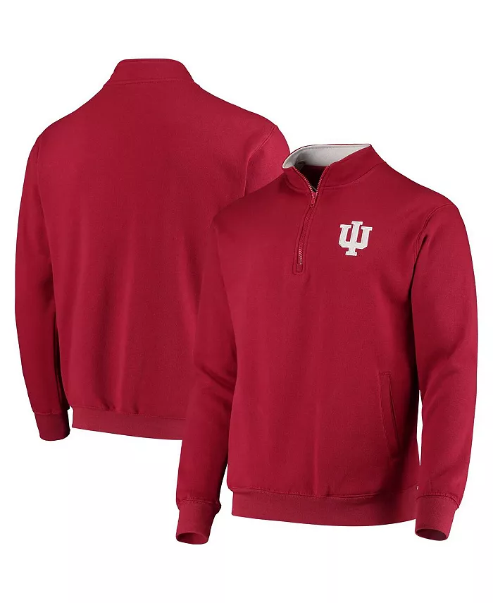 

Мужская куртка Indiana Hoosiers Tortugas Logo с застежкой-молнией на четверть оборота Colosseum, красный