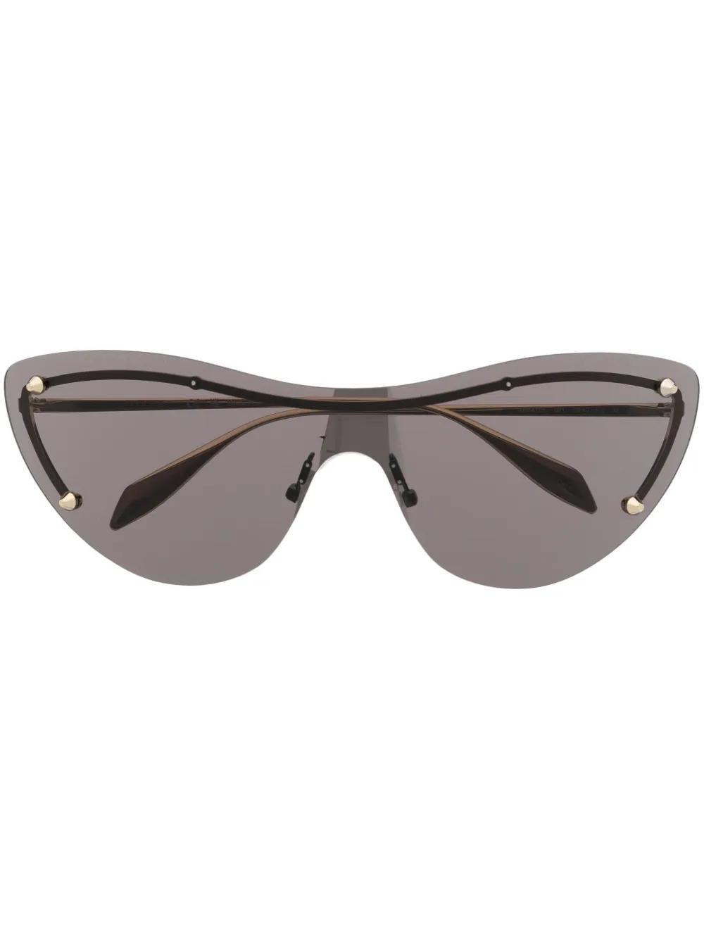 

Солнцезащитные очки с заклепками-шипами Alexander McQueen Eyewear, золотой