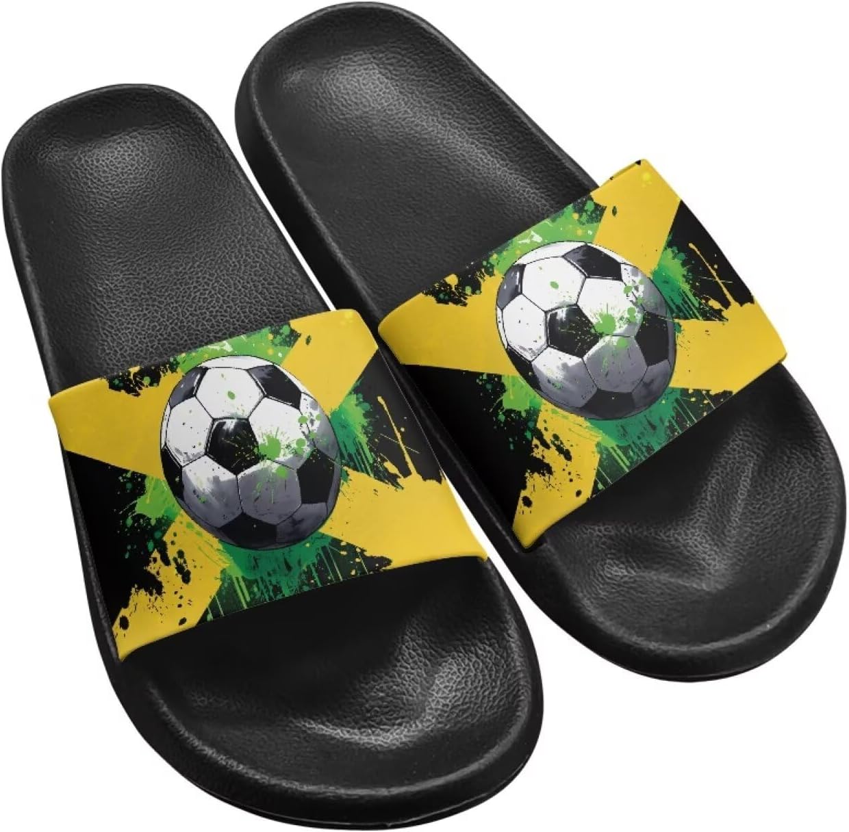 

Hechitok слайды для женщин, тапочки для мужчин, женские сандалии, душевые тапочки, домашние тапочки, пляжные сандалии, Jamaican Flag Soccer