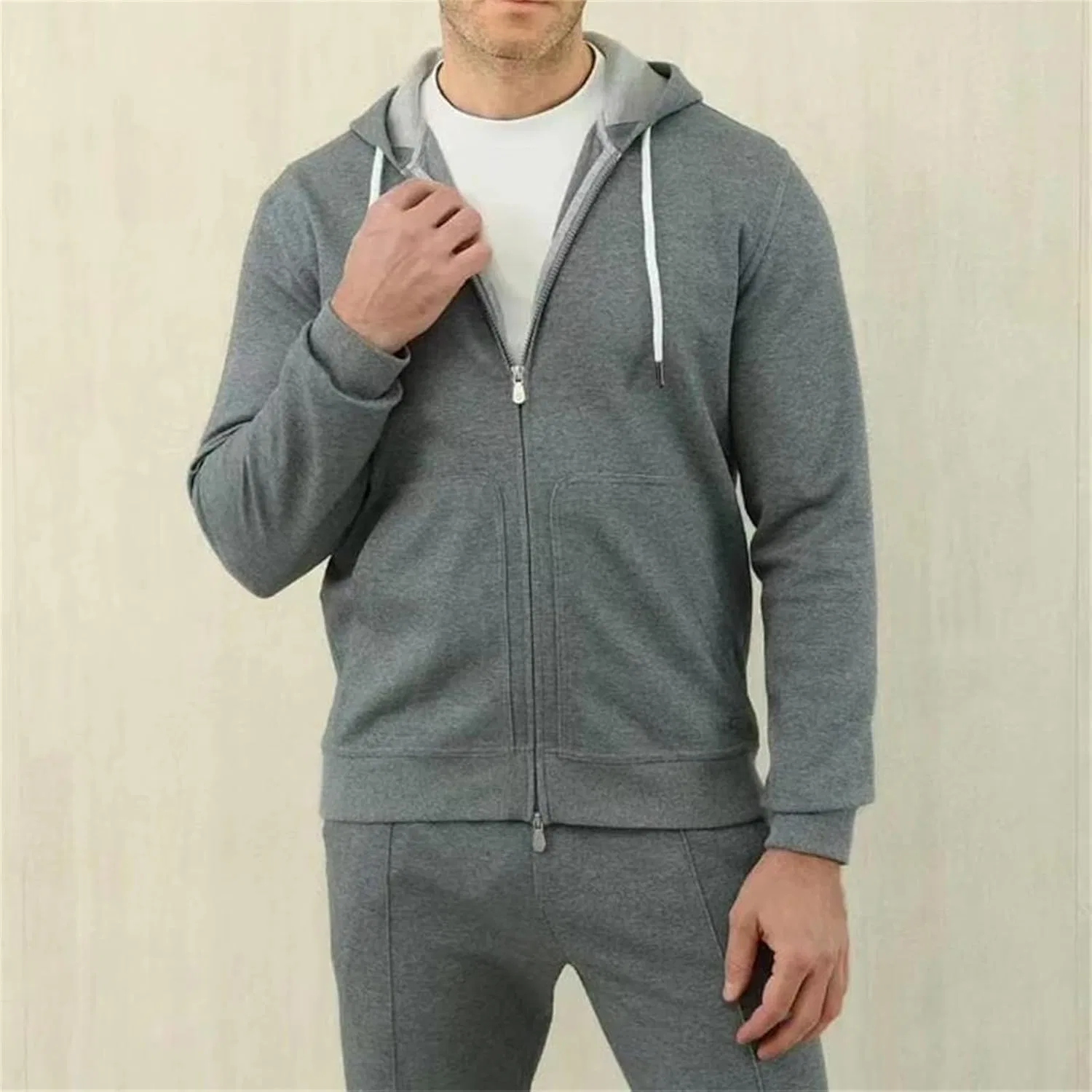 Спортивный костюм из шерстяной смеси, Beige, размерная линейка — фото 3