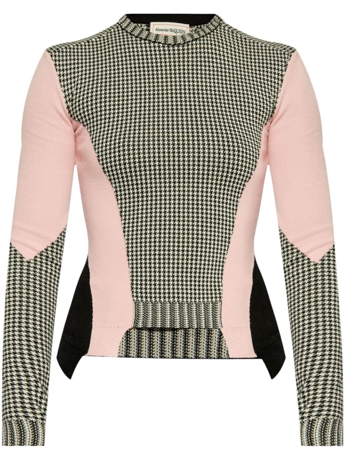 

Alexander McQueen клетчатый свитер, черный