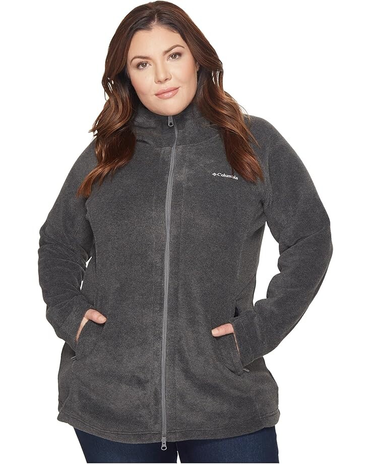 

Худи Columbia Plus Size Benton Springs II Long Hoodie, цвет Charcoal Heather