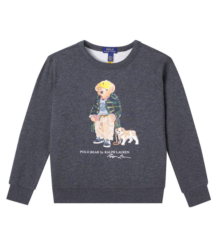 

Хлопковый джерси свитер с принтом медвежонка Поло Polo Ralph Lauren Kids, FA25 Bear Windsor Heather
