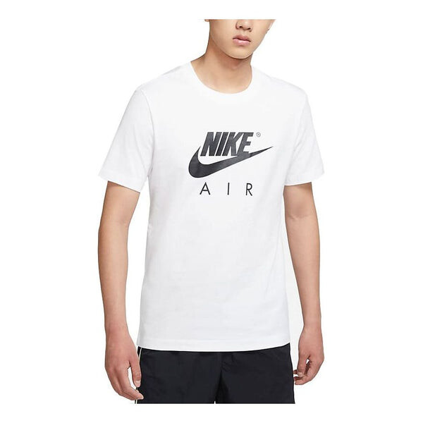 

Футболка men's air large logo printing sports round neck short sleeve white t-shirt Nike, белый