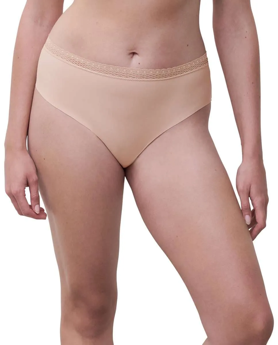 

Классические трусики с кружевным поясом Cozy Chic line Chantelle, цвет Nude