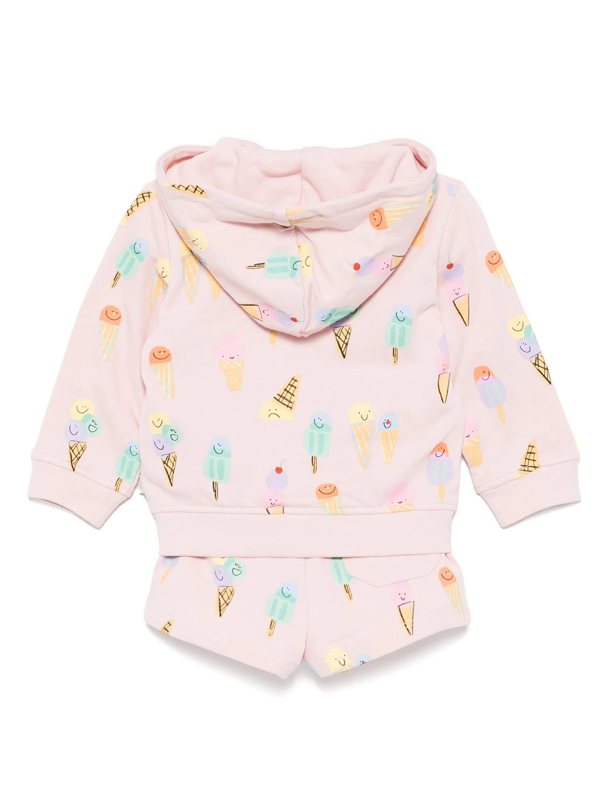 Комплект из топа и шортов с принтом Stella Mccartney Kids, розовый — фото 2