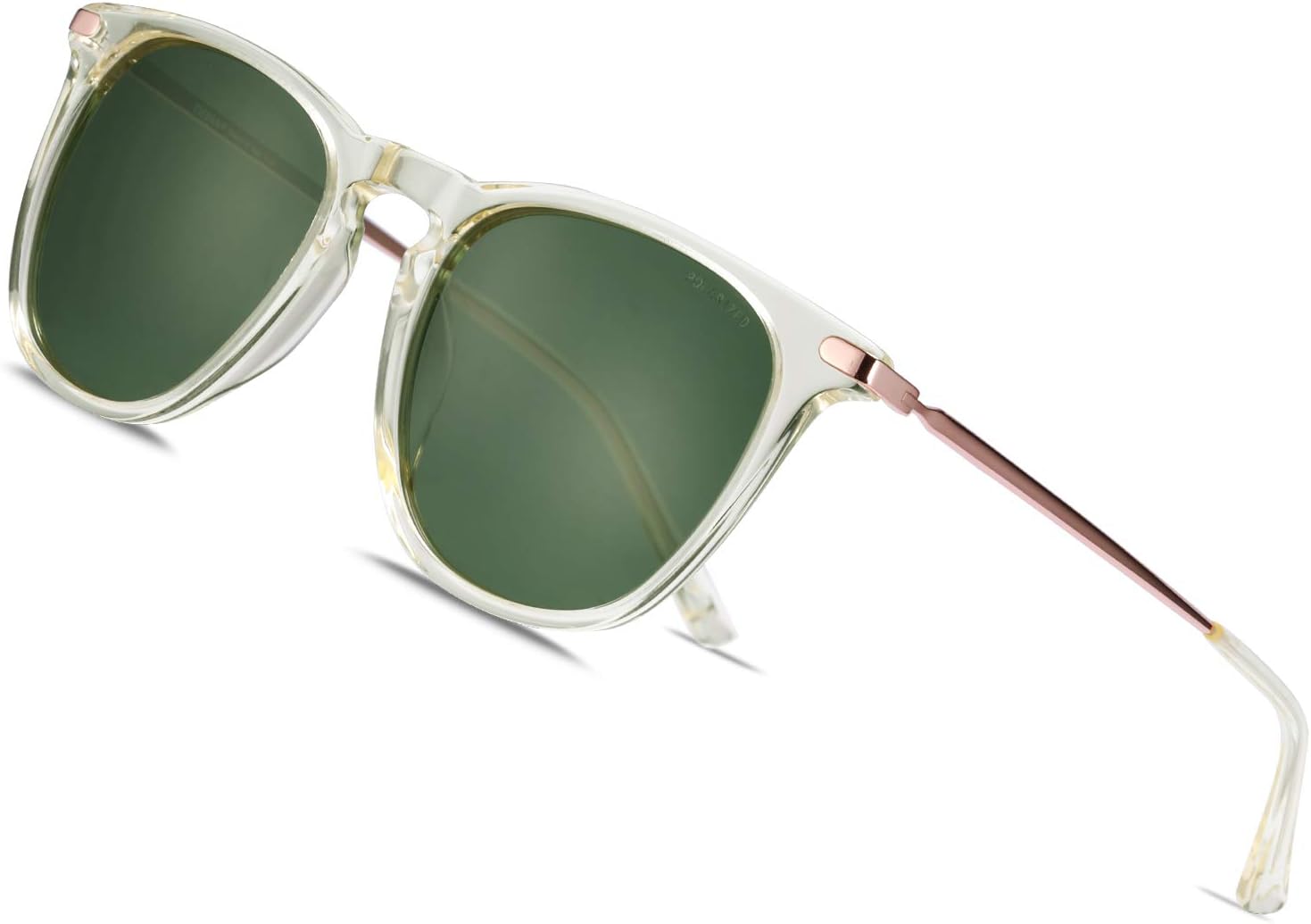 

Модные поляризованные солнцезащитные очки для женщин, 100% защита от УФ-излучения, для вождения на открытом воздухе, итальянские очки в ацетатной оправе TSEBAN, 5.green Lens