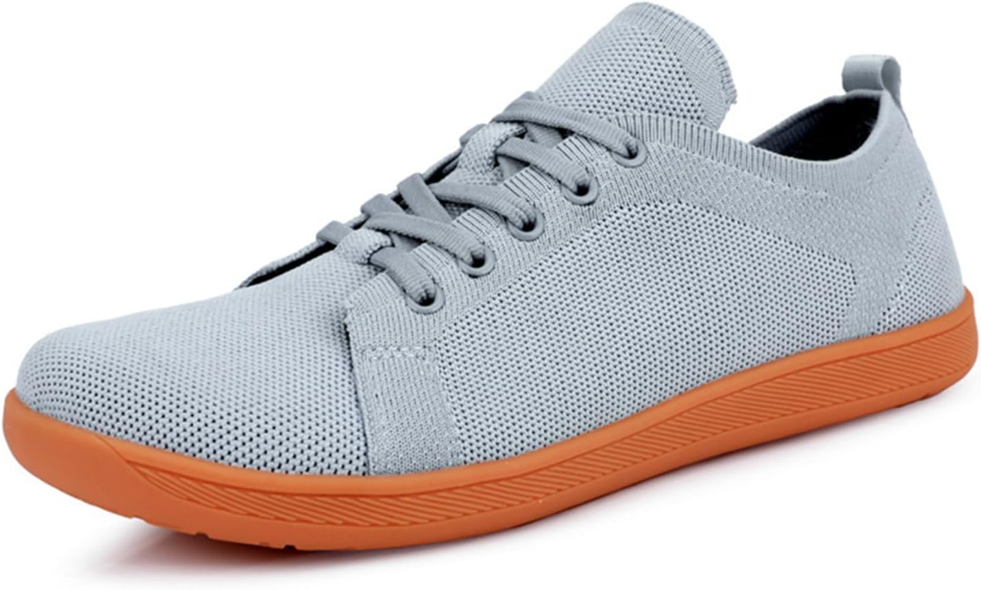 

Мужские прогулочные туфли с широкой носочной частью, дышащие, комфортные, быстросохнущие, минималистичные туфли для босых ног Abborora, светло-серый