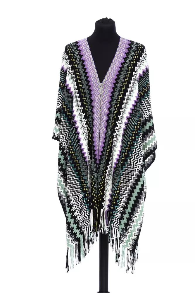 

Многоцветное шерстяное женское пончо Missoni
