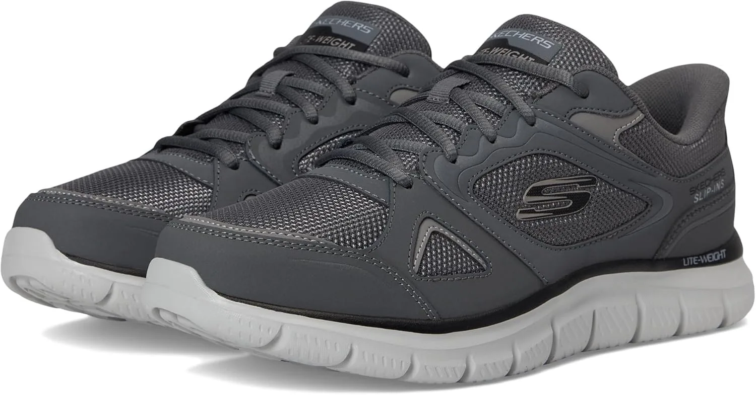Мужские кроссовки Skechers Hands-Free Slip-ins Track Trainers, темно-серый
