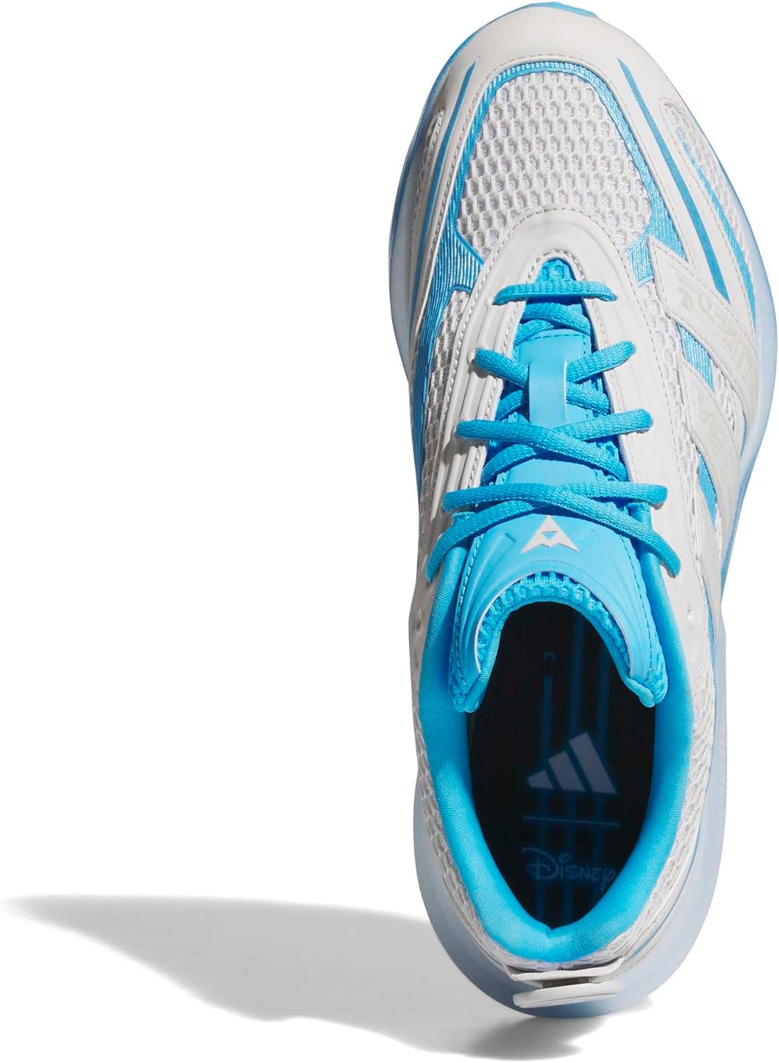 Кроссовки adidas для взрослых унисекс Lightblaze Glow, белый/голубой/золотой — фото 2