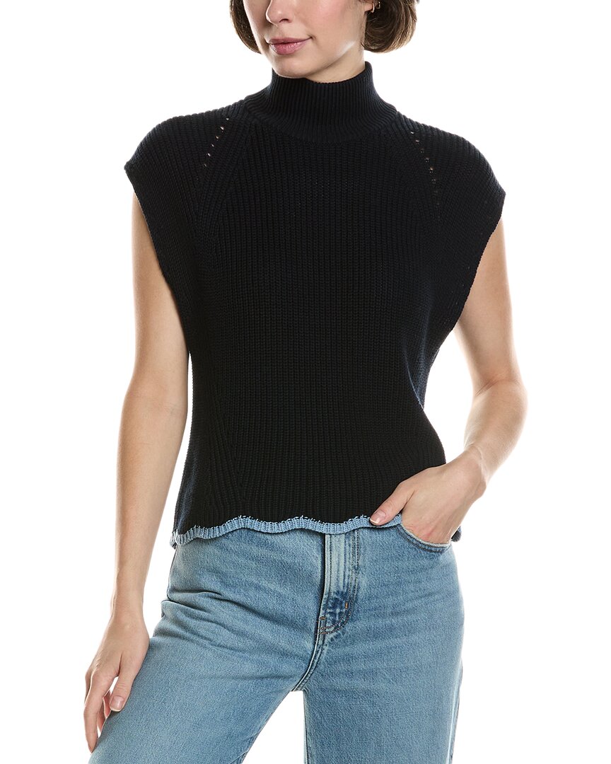 

Осенний кашемировый свитер с волнистым краем Autumn Cashmere, синий