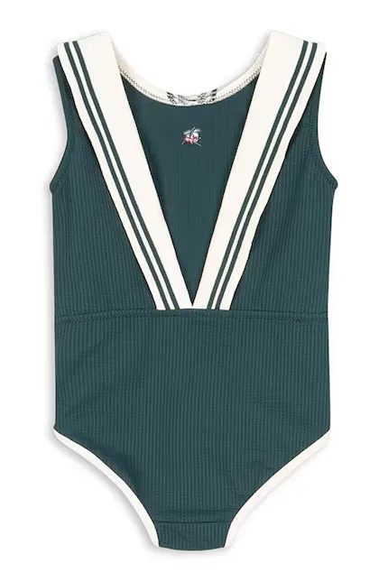 Купальник детский цельный SAILOR SWIMSUIT Konges Sløjd, зеленый — фото 3