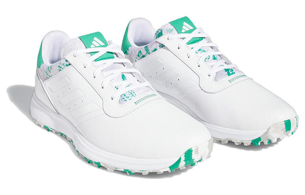Кроссовки adidas S2G SL Leather 23 Golf 'White Court Green', белый — фото 3