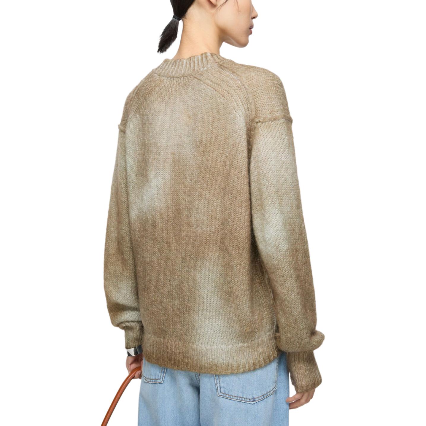 Распыленный кардиган Acne Studios, бежевый — фото 4