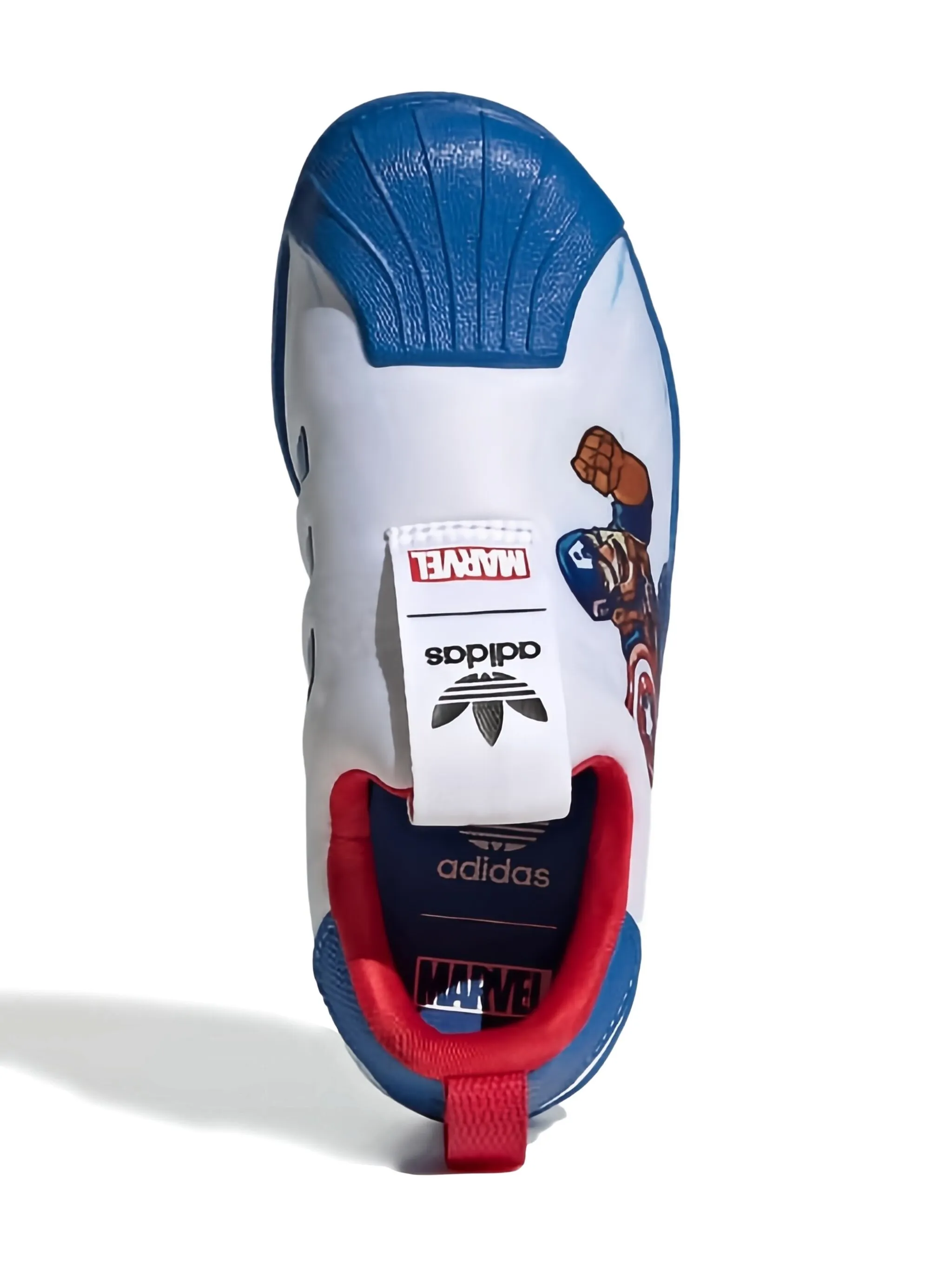 Кроссовки Superstar 360 Captain America из коллаборации с Marvel Adidas Kids, белый — фото 4