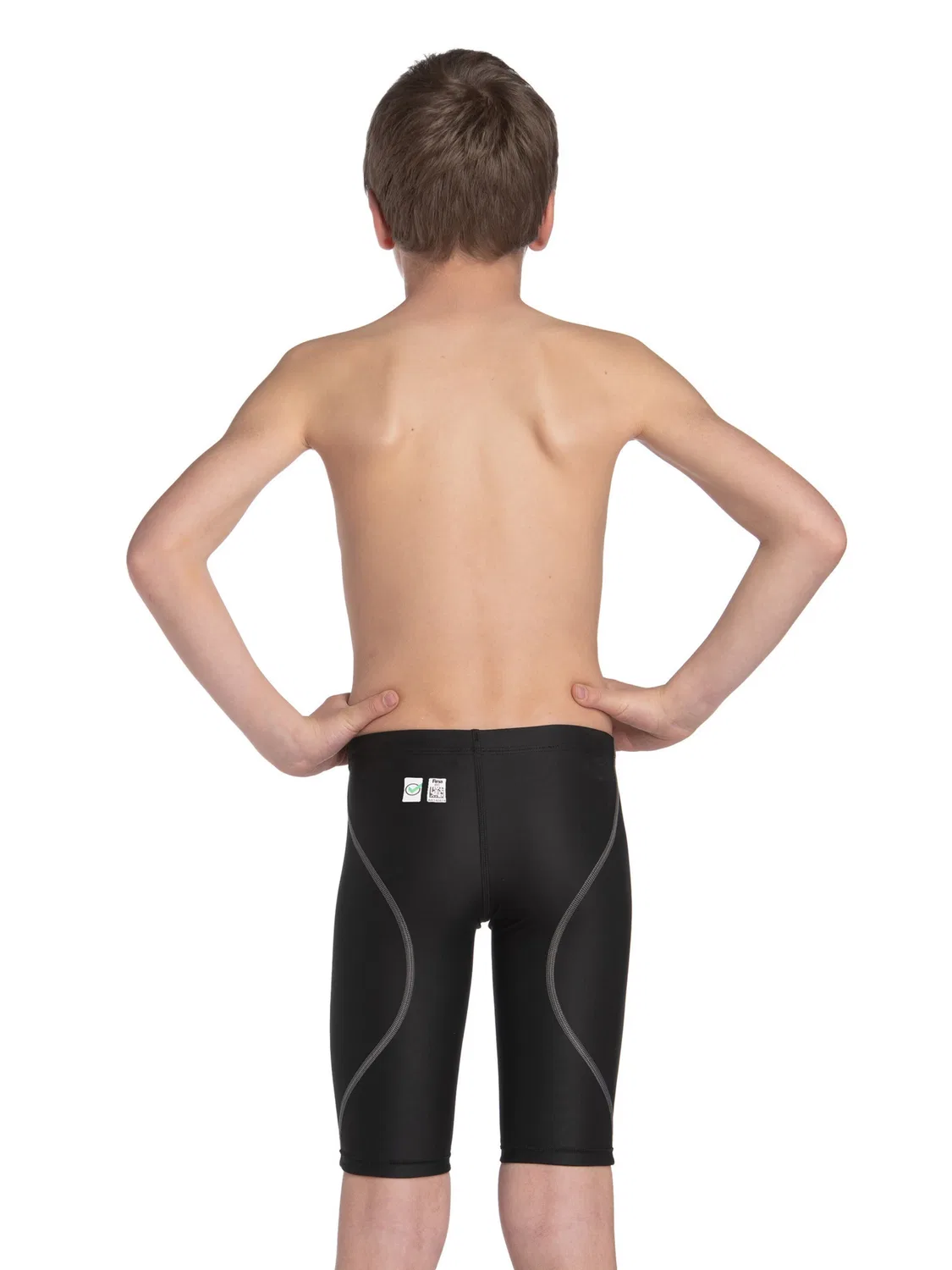Спортивный купальник Arena Athletic Swimwear POWERSKIN ST NEXT JAMMER JR черного цвета — фото 4