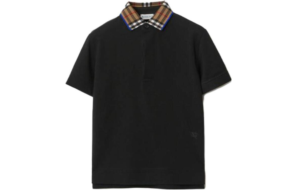 

Детская рубашка-поло Burberry, цвет Black