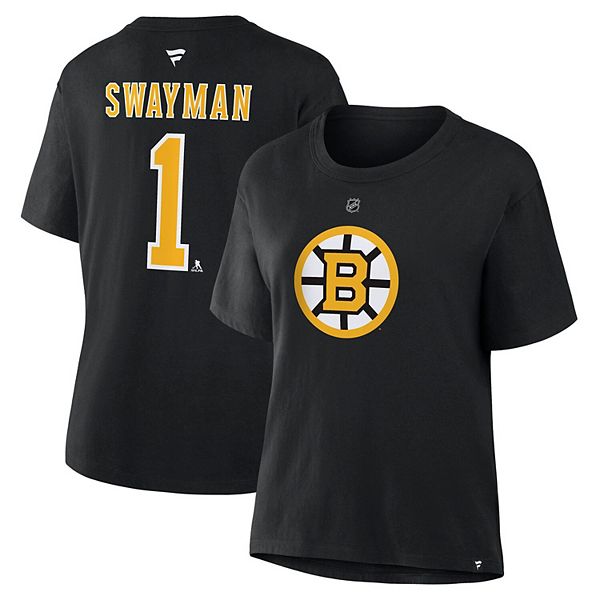 

Футболка Boston Bruins с именем и номером Jeremy Swayman Fanatics