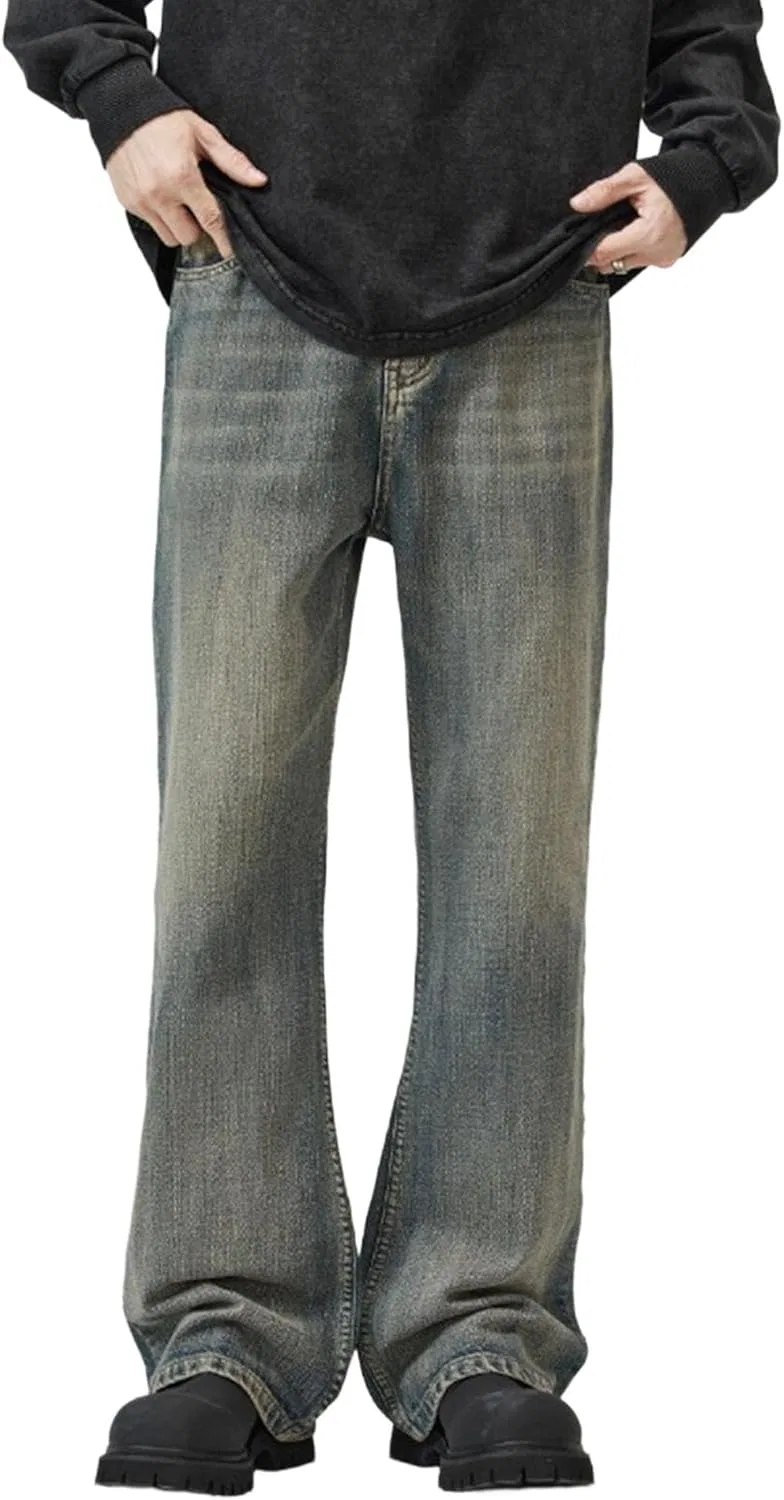 Джинсы винтажные Slim Fit, Винтажный синий