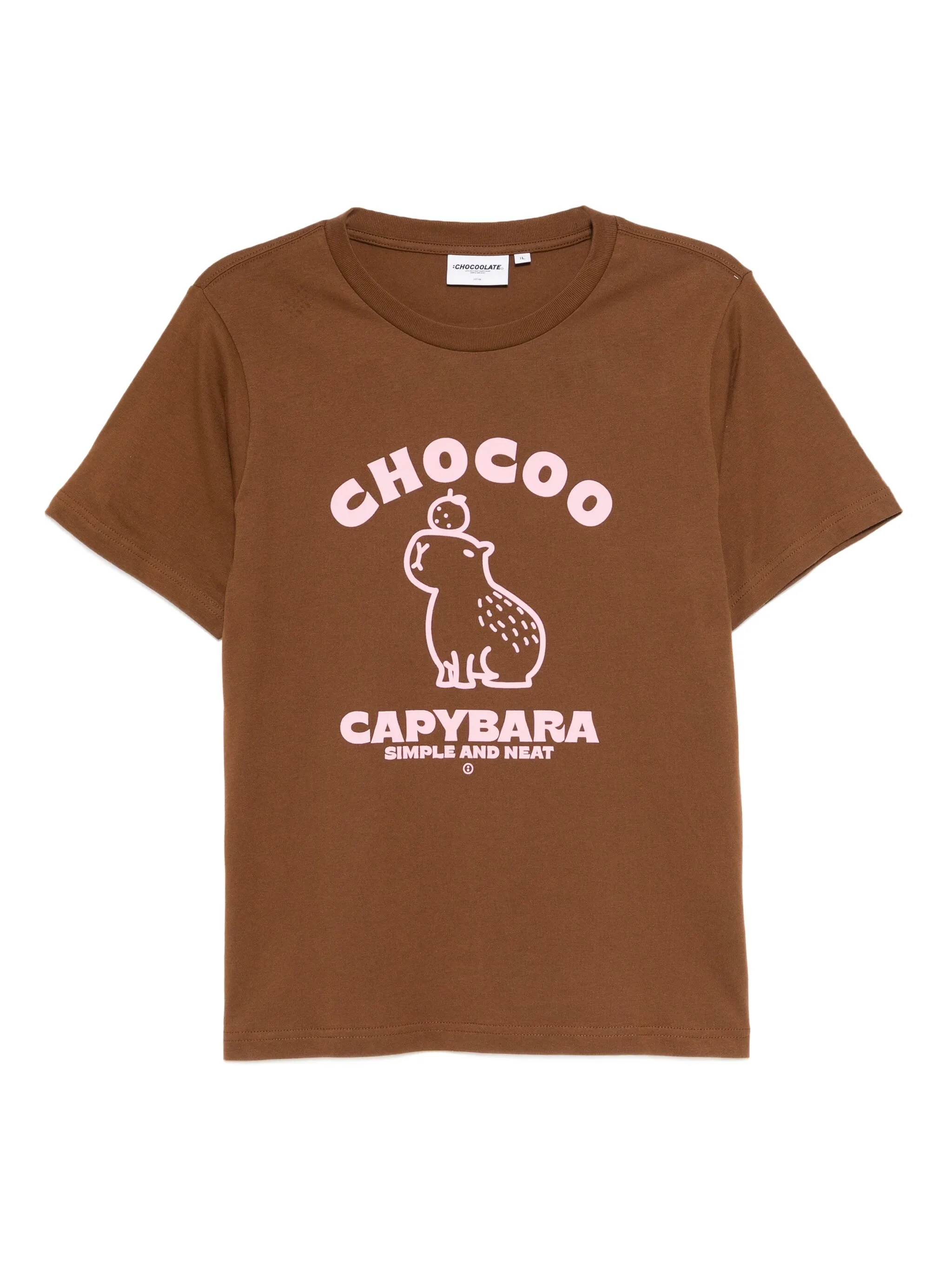 

Футболка с графичным принтом Chocoolate, коричневый