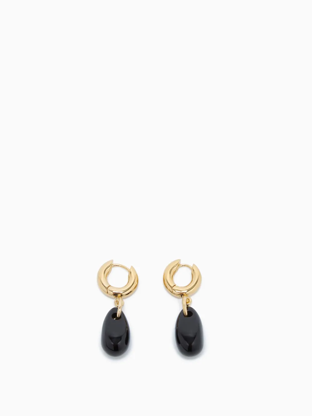 

Серьги-кольца с камнями ISABEL MARANT, золотой
