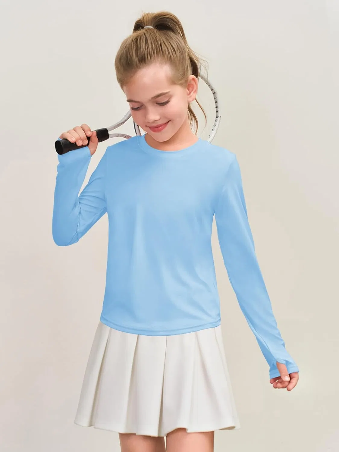 Детская футболка для активного отдыха Haloumoning, цвет Sky Blue — фото 3