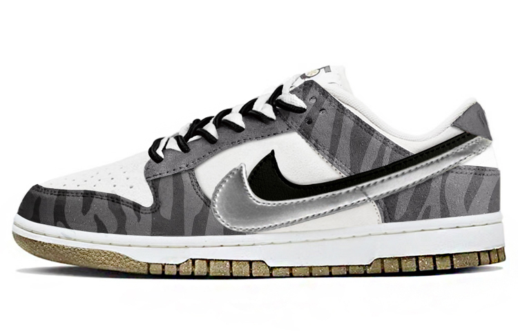 

Кроссовки Nike Dunk Skateboarding Shoes Women's Low-top Silver, серебряный, Серый, Кроссовки Nike Dunk Skateboarding Shoes Women's Low-top Silver, серебряный