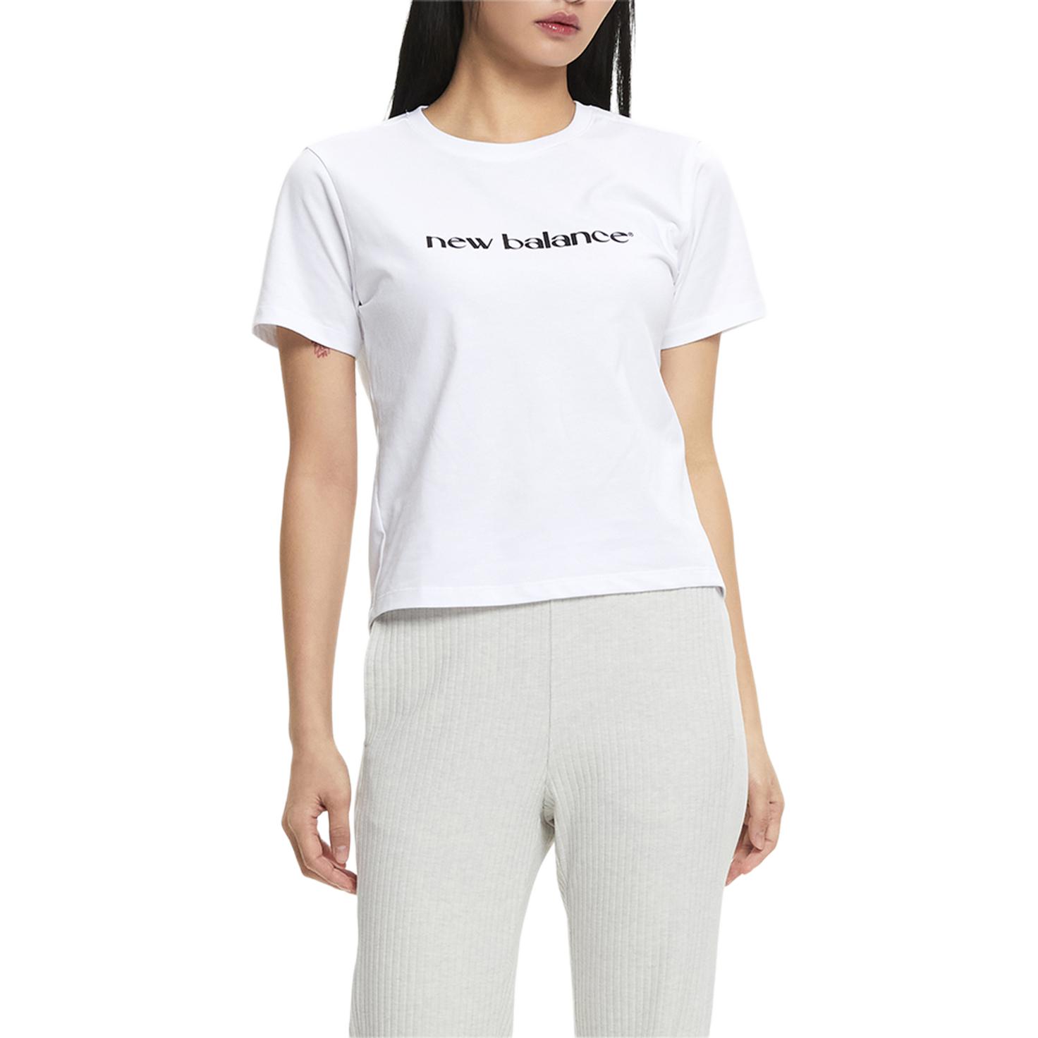 

New Balance Футболка женская белая, Белый, New Balance Футболка женская белая