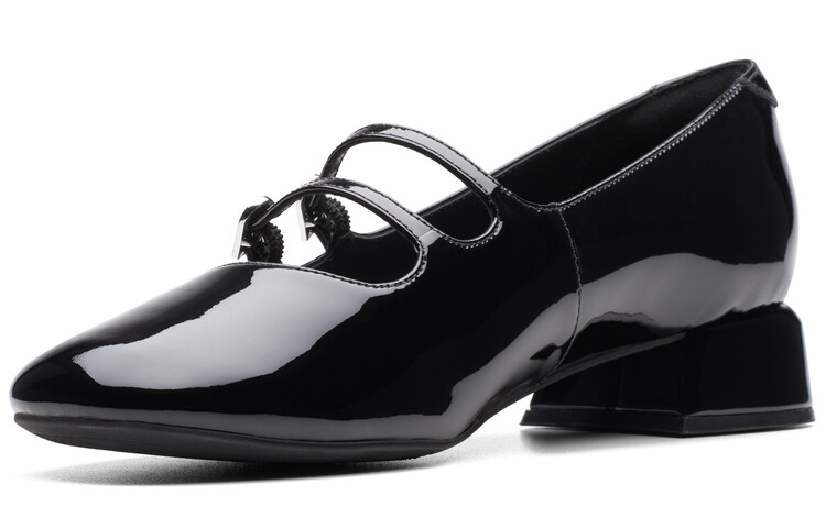 Женская повседневная обувь Женская низкая черная Clarks — фото 2