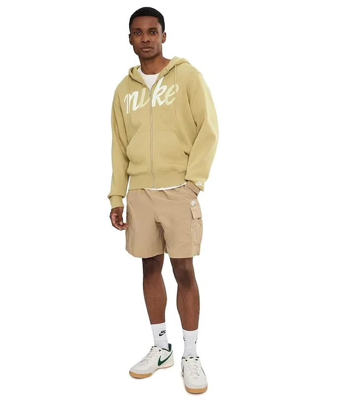 Худи Nike Sportswear Club Full-Zip Fleece, Parachute Beige/Parachute Beige/Sail — фото 2