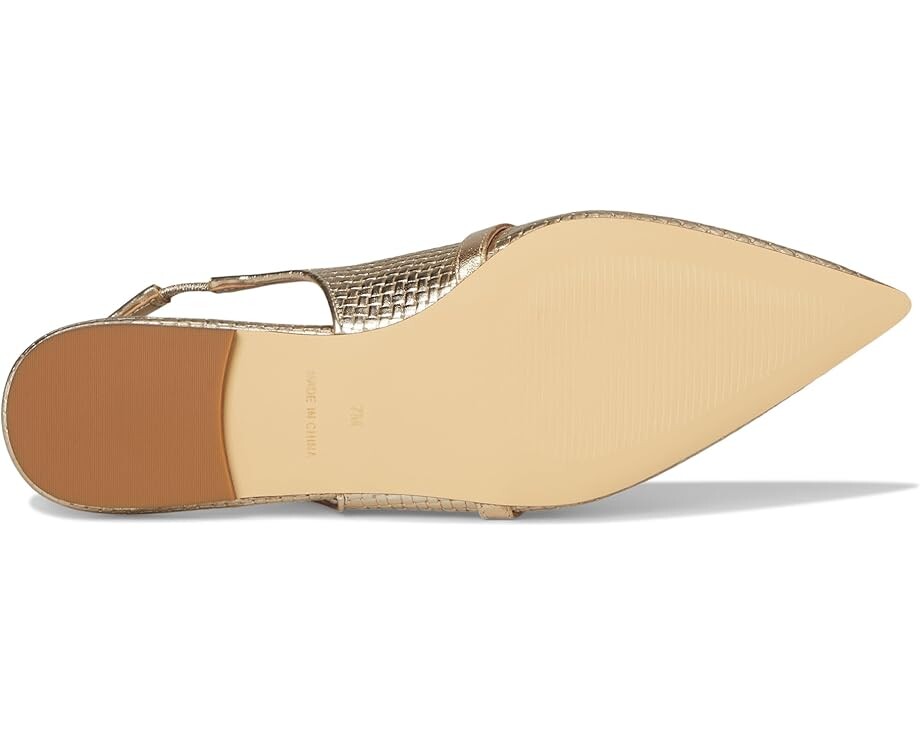 Туфли на плоской подошве Lilly Pulitzer Tamara Slingback, цвет Gold Metalic — фото 3