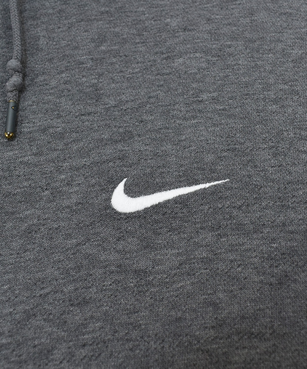 Винтажная толстовка Nike Swoosh с вышивкой, серая — фото 4