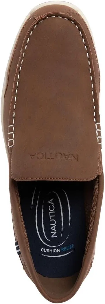 Туфли без шнурков Nautica Moccasin Deck Shoes, Brown-bidwell — фото 4