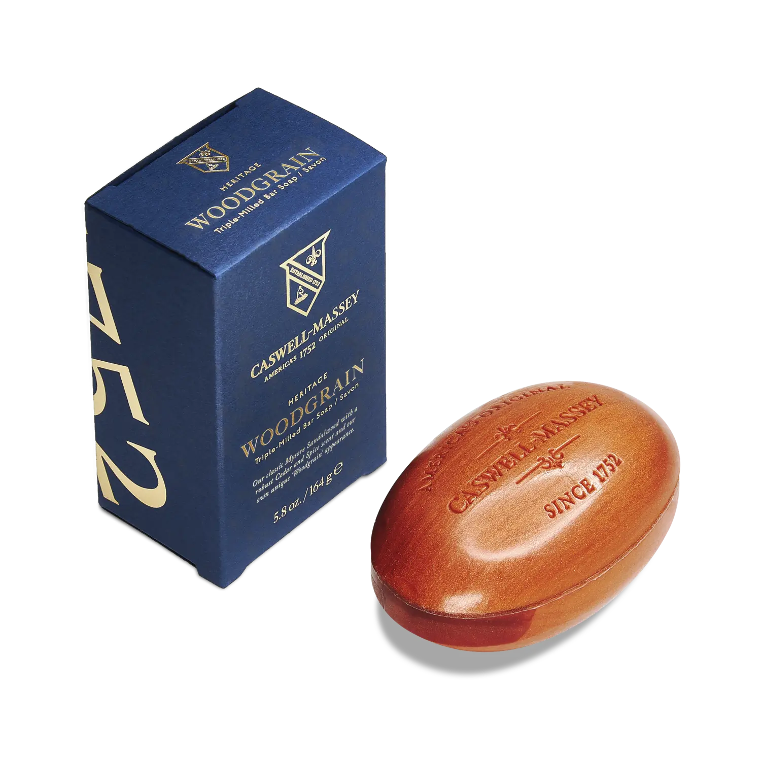 

Мыло в бруске с сандаловым деревом и текстурой дерева Caswell-Massey, Single (NA)